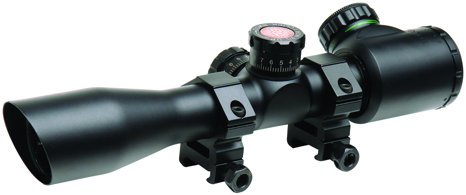 TRUGLO SCOPE TAC 4X32 W/RINGS - Optics